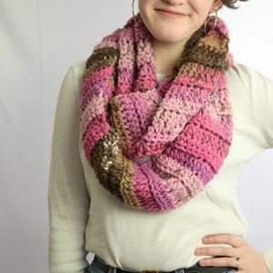 Long Chunky Infinity Scarf Cowl Neck Warmer